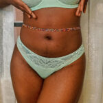 DORINA Lianne Fishnet Band Lace Brief, Green