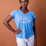 Essentials Maddie V-Neck Short Pyjama Set, T409