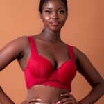 Worth It Longline Light Padded Bra & Thong Set, Red