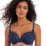 Freya Catwalk Underwire Harness Plunge Bra, Midnight