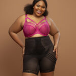 Rago Firm Control Girdle with Side Zipper, Black