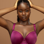 Paramour Peridot Seamless Lace-Back Contour T-Shirt Bra, Dark Purple