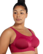 Parfait Active Energy Unlined Sports Bra, Rumba Red w Cherry - Image 2