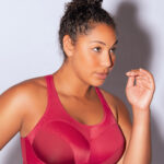 Parfait Active Energy Unlined Sports Bra, Rumba Red w Cherry