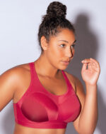 Parfait Active Energy Unlined Sports Bra, Rumba Red w Cherry