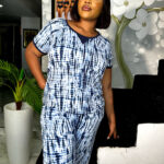 Essentials Comfy Cozy Long Pyjama Set, Tie Dye T194