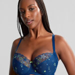 Panache Blossom Balcony Bra, Celeste