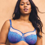 Sculptresse by Panache Josephine Full Cup Bra, Cobalt/Latte