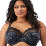 Elomi Morgan Underwire Stretch Banded Bra, Snow Leopard