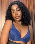DORINA Clarise Plunge Light Padded Bra, Blue
