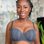 DORINA Michelle Eco Strapless Balcony Bra, Grey