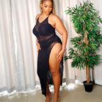 Take the Heat Plus Size Lace Gown Set