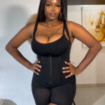 Powersculpt Slim Post Op U-Shaped Structured Bodysuit, Black