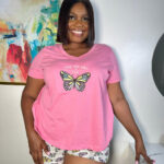 Essentials Maddie V-Neck Short Pyjama Set, T401