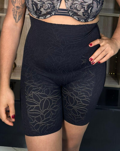 Essentials Seductive Stencil HW Shaping Short, Black