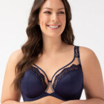 Gorsenia Luisse Full Cup Bra, Navy Blue