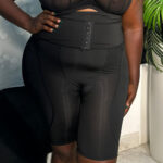 High Waist Padded Hips Thigh & Tummy Shaper with Hook & Eye Band