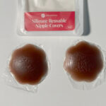 Silicone Nipple Cover Petal 1 Pair, Brown