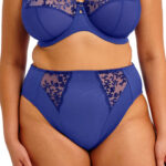 Elomi Zarla High Leg Brief, Sapphire
