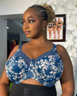 Goddess Kayla Underwire Bra, Teal Blossom