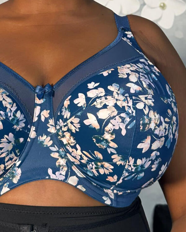 Goddess Kayla Underwire Bra, Teal Blossom - Image 2