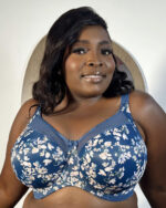 Goddess Kayla Underwire Bra, Teal Blossom - Image 2