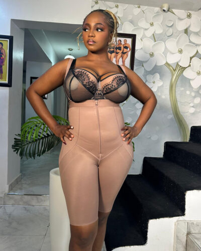 PowerSculpt Slim Post-Op Faja U-shaped Full Bodysuit with Zipper, Nude