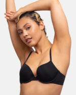 DORINA Michelle Eco Demi Light Padded Push Up Bra, Black