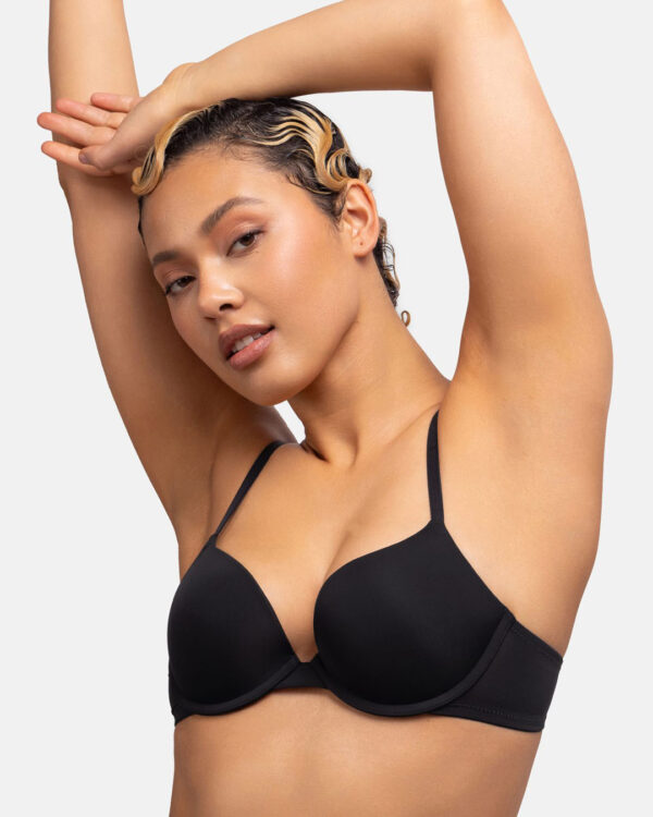 DORINA Michelle Eco Demi Light Padded Push Up Bra, Black - Image 1