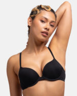 DORINA Michelle Eco Demi Light Padded Push Up Bra, Black - Image 3