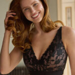 Panache Amour Non Wired Bra, Black/Pecan