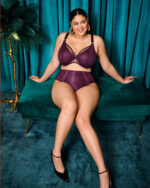 Elomi Kintai Plunge Bra, Blackberry - Image 3