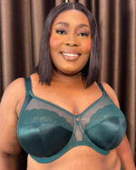 Elomi Cate Allure Full Cup Banded Bra, Deep Emerald - Image 3