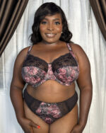 Elomi Morgan High Leg Brief, Dark Romance - Image 4