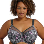 Goddess Kayla Banded Bra, Charcoal