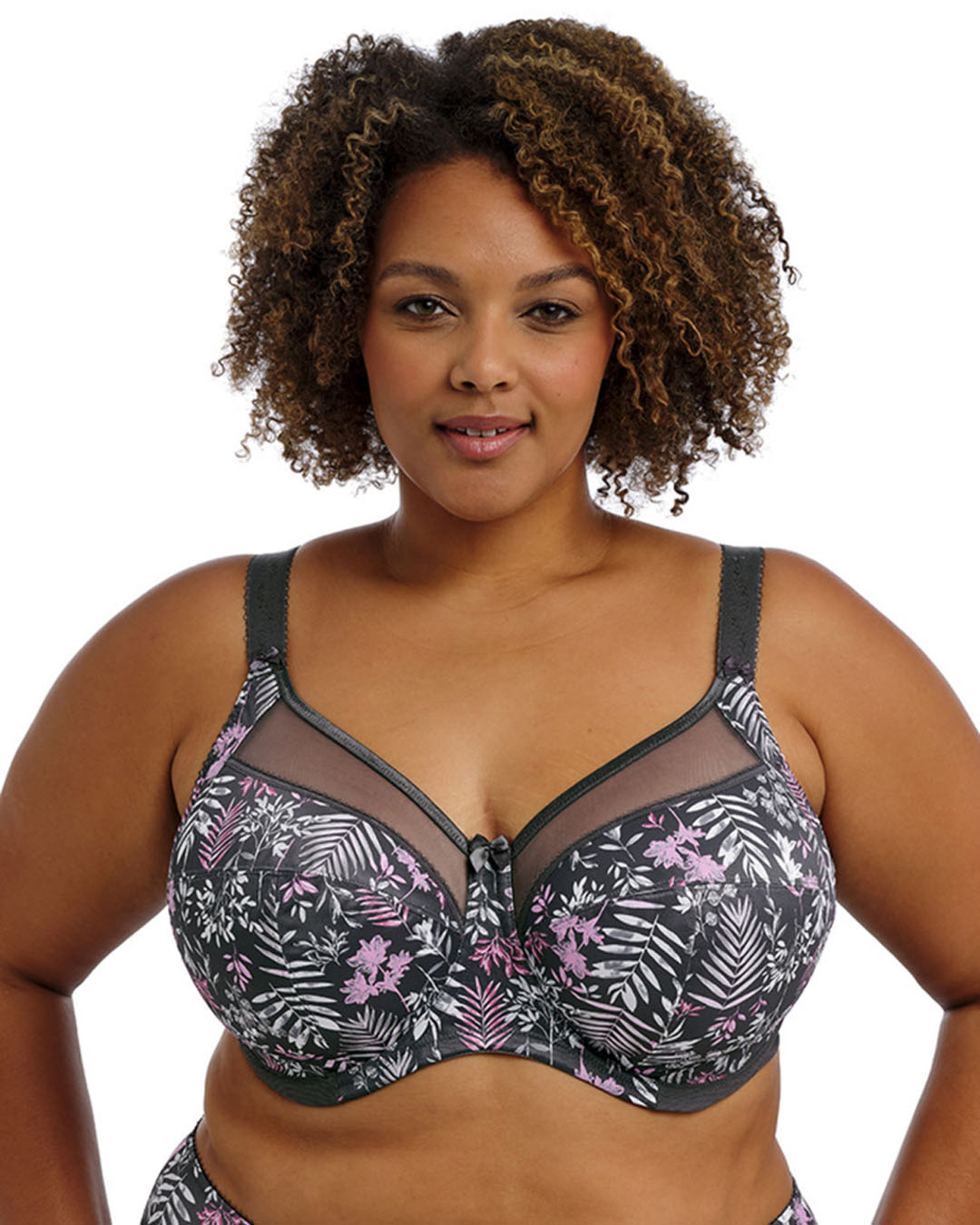 Goddess Kayla Banded Bra, Charcoal GD6162CHL (1) Goddess Kayla Banded Bra, Charcoal - Image 1