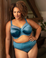 Goddess Keira Banded Bra, Mediterranean Blue - Image 3