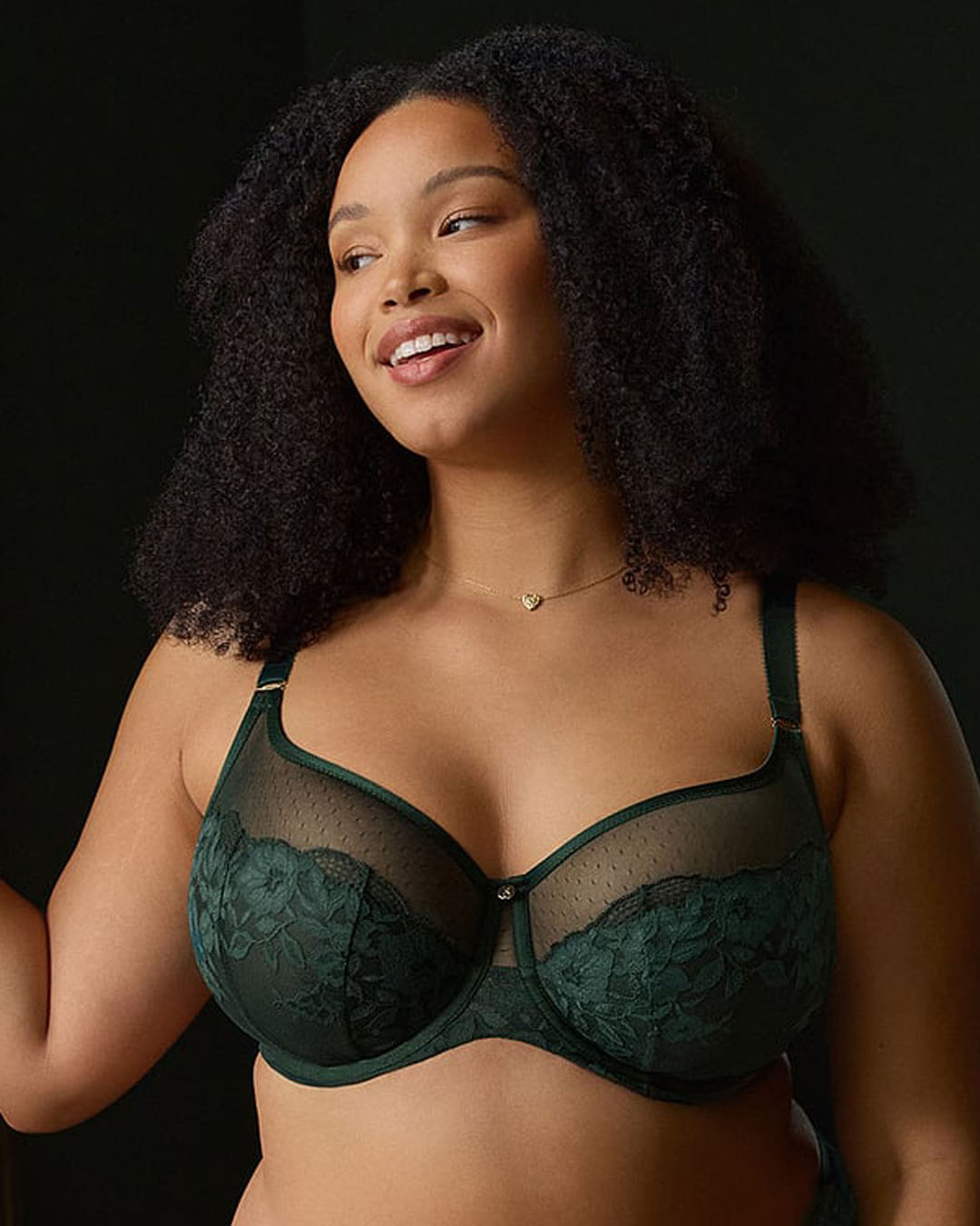 Sculpresse by Panache Josephine Full Cup Bra, Forest Green 10855-Green (5) Sculpresse by Panache Josephine Full Cup Bra, Forest Green - Image 1