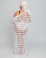 Essentials Custom Long Lace Robe, White - Image 6