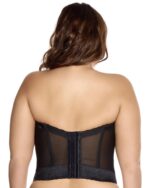 Goddess Bridal Lace Bustier, Black - Image 2