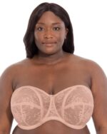 Goddess Verity Underwire Lace Strapless Bra, Fan