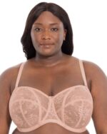 Goddess Verity Underwire Lace Strapless Bra, Fan - Image 4