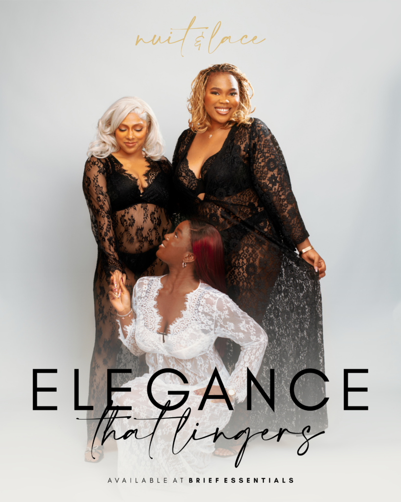 Nuit and Lace Lingerie - Robes in eyelash lace at Brief Essentials.