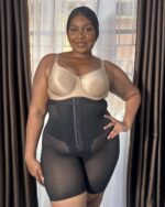 PowerSculpt Slim Abdomen Sculpting Shorts with Butt Lift, Black - Image 3