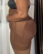 PowerSculpt Slim Abdomen Sculpting Shorts with Butt Lift, Brown - Image 6