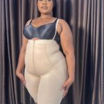 PowerSculpt Slim Post-Op Faja U-shaped Full Bodysuit with Zipper, Nude