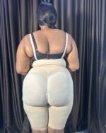 PowerSculpt Slim Post-Op Faja U-shaped Full Bodysuit with Zipper, Nude - Image 2