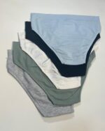 Essentials Cotton Jersey 5 Hi-Cut Briefs, LOMMO - Image 2