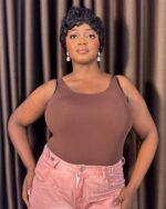 Essentials Soft Smoothing Bodysuit, Cocoa - Image 3