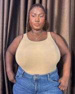 Essentials Soft Smoothing Bodysuit, Ochre - Image 2